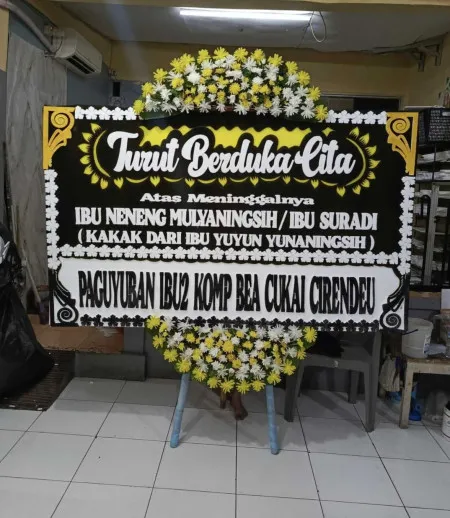 Papan Bunga Duka Sumbersari Banyuurip